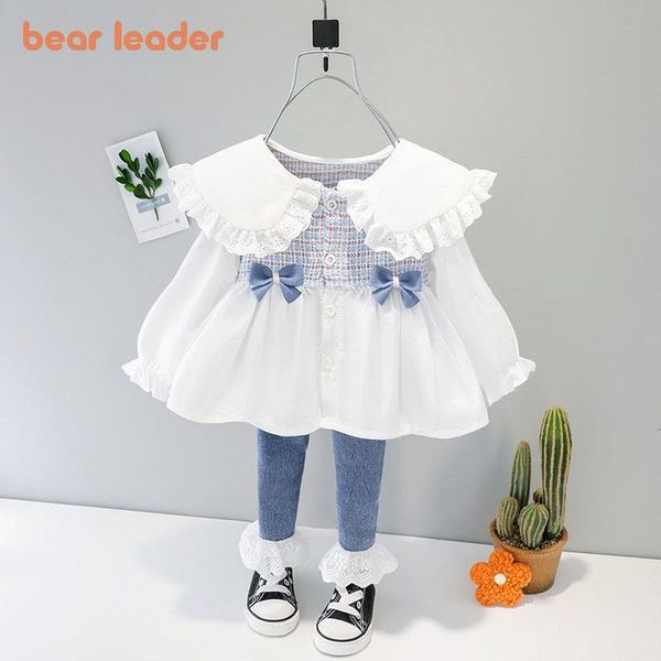 bear leader baby set girl lace fold clothes fashion denim jeans trousers children born costume 1 2 3 4 years clothing sets, White
bear leader baby set girl lace fold clothes fashion denim jeans trousers children born costume 1 2 3 4 years clothing sets, White