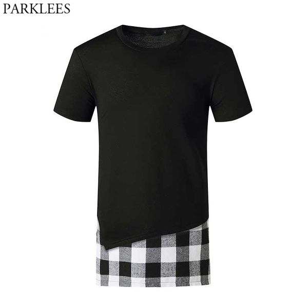 patchwork plaid long t shirt men hip hop slim fit o neck tee shirt homme casual harajuku streetwear t shirt male 210522, White;black
patchwork plaid long t shirt men hip hop slim fit o neck tee shirt homme casual harajuku streetwear t shirt male 210522, White;black