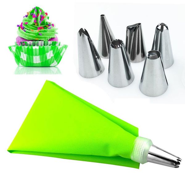 baking & pastry tools 8pcs/set stainless steel nozzles with bag icing piping cream diy cake bakeware decorating tool
baking & pastry tools 8pcs/set stainless steel nozzles with bag icing piping cream diy cake bakeware decorating tool