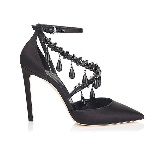 arrival crystal chain cross strap transparent pvc or black satin women pumps thin high heels dress party shoes sandals
arrival crystal chain cross strap transparent pvc or black satin women pumps thin high heels dress party shoes sandals