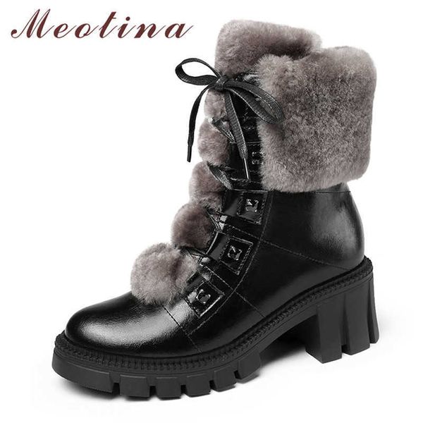 meotina genuine leather woman boots high heel ankle boots platform block heel short boots lace up female shoes winter black 40 210608
meotina genuine leather woman boots high heel ankle boots platform block heel short boots lace up female shoes winter black 40 210608