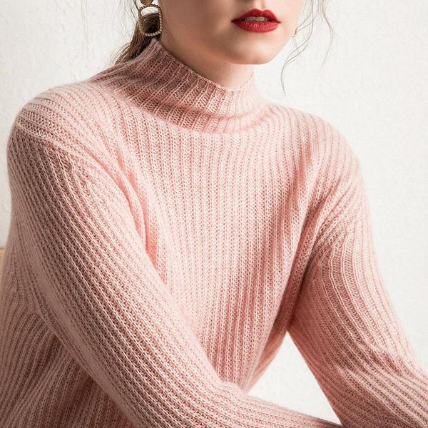 women's sweaters grade 100% goat cashmere knitting women half-high oneck 3colors long sleeve soft pullovers female jumpers, White;black
women's sweaters grade 100% goat cashmere knitting women half-high oneck 3colors long sleeve soft pullovers female jumpers, White;black