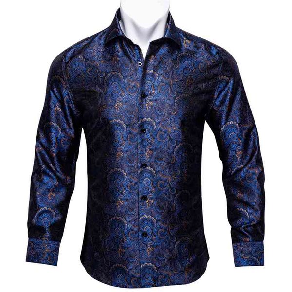 barry.wang blue gold paisley bright silk shirts men long sleeve casual flower shirts for men designer fit dress shirts bcy-07 210714, White;black
barry.wang blue gold paisley bright silk shirts men long sleeve casual flower shirts for men designer fit dress shirts bcy-07 210714, White;black