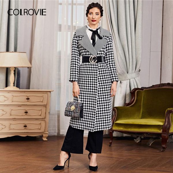 women's jackets colrovie houndstooth open front tweed coat without belt women winter ladies elegant long abaya casual outerwear, Black;brown
women's jackets colrovie houndstooth open front tweed coat without belt women winter ladies elegant long abaya casual outerwear, Black;brown