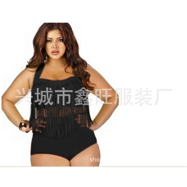 high waist big size fat woman tassel bikini fat sister women's swimsuit gathering women's swimsuit, White;black
high waist big size fat woman tassel bikini fat sister women's swimsuit gathering women's swimsuit, White;black