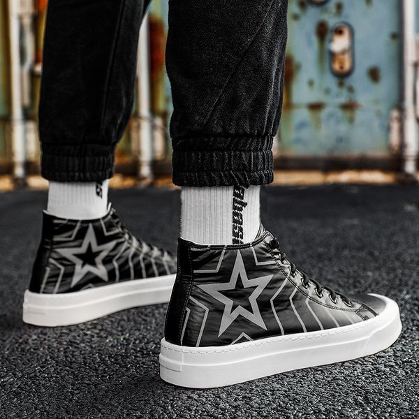 fashion black high mens casual shoes leather luxury male footwear brand stripe non-slip platform sneakers zapatillas hombre
fashion black high mens casual shoes leather luxury male footwear brand stripe non-slip platform sneakers zapatillas hombre