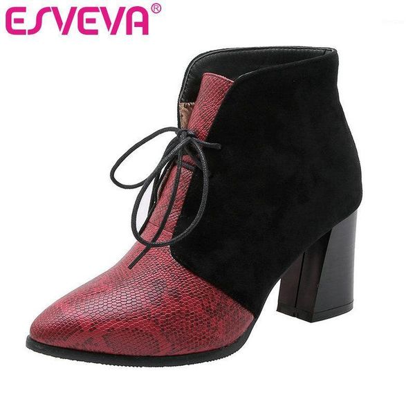 boots esveva 2021 autumn women shoes winter ankle square high heel pu leather/flock brown motorcycle platform size 34-431, Black
boots esveva 2021 autumn women shoes winter ankle square high heel pu leather/flock brown motorcycle platform size 34-431, Black