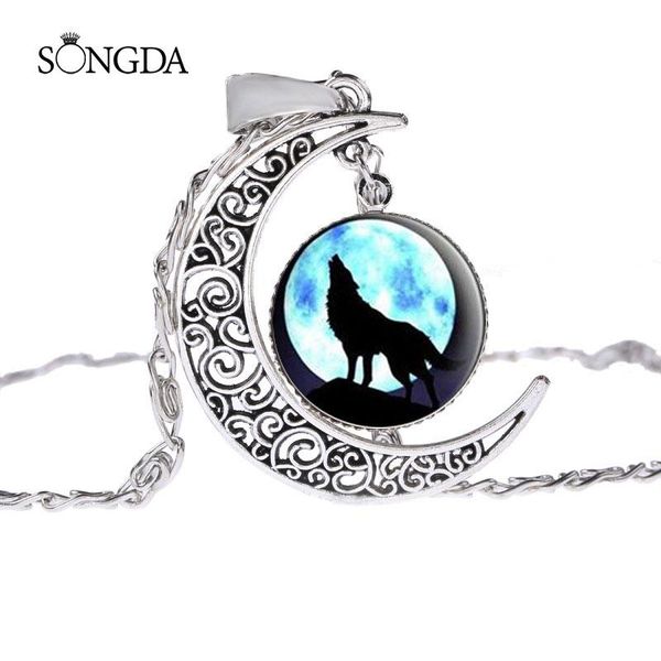 pendant necklaces vintage wolf moon long chain animal art po glass dome necklace blessing lucky pendants jewelry amulet gifts, Silver
pendant necklaces vintage wolf moon long chain animal art po glass dome necklace blessing lucky pendants jewelry amulet gifts, Silver