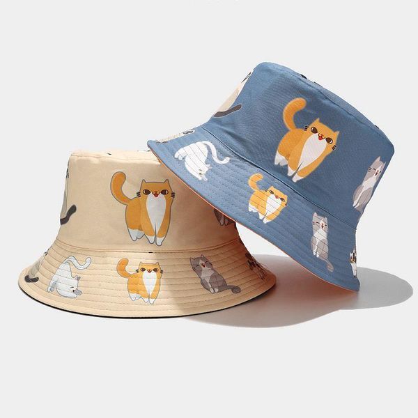 kawaii cat printing bucket hat women spring summer outdoor fisherman hats girls student flat caps panama casquette wide brim, Blue;gray
kawaii cat printing bucket hat women spring summer outdoor fisherman hats girls student flat caps panama casquette wide brim, Blue;gray