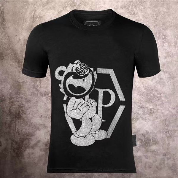 2021 summer fashion designer men's and women's t-shirt short-sleeved little monkey casual loose simple trend couple suit, White;black
2021 summer fashion designer men's and women's t-shirt short-sleeved little monkey casual loose simple trend couple suit, White;black