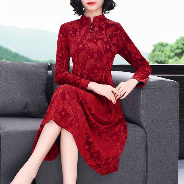 ladies of elegant printing cheongsam fall plus retro size fine-tempered turtleneck red qipao party dress y647 cbtg, Black;gray
ladies of elegant printing cheongsam fall plus retro size fine-tempered turtleneck red qipao party dress y647 cbtg, Black;gray