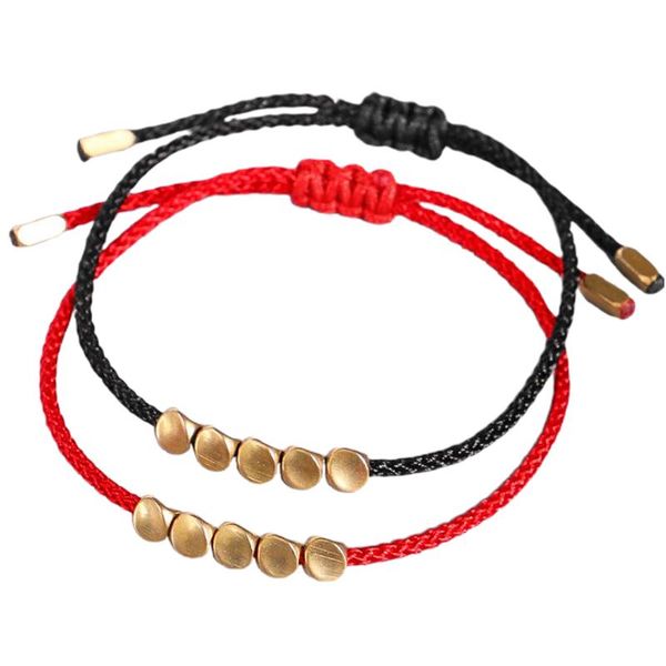 charm bracelets tibetan buddhist creative irregular copper beads red black rope pulling bracelet for women men handmade knots thread, Golden;silver
charm bracelets tibetan buddhist creative irregular copper beads red black rope pulling bracelet for women men handmade knots thread, Golden;silver
