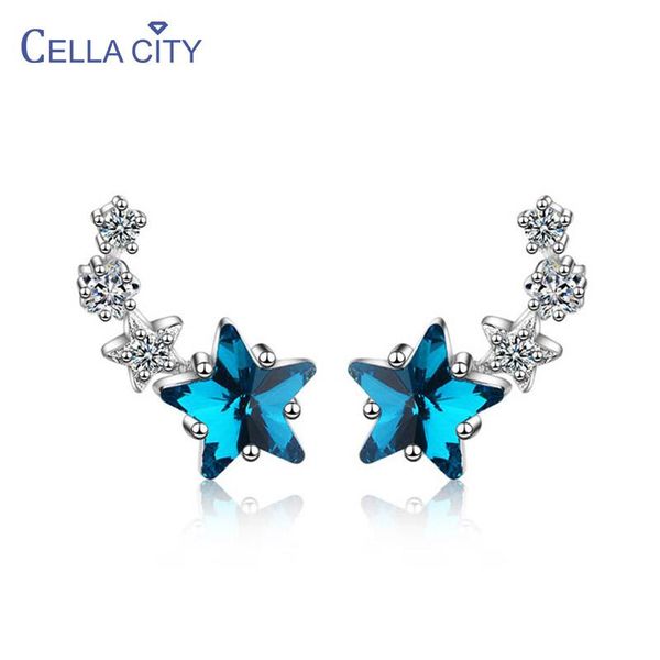 cellacity charms silver 925 earrings for women trendy fine jewelry star gemstones aquamarine female engagement ear studs gift stud, Golden;silver
cellacity charms silver 925 earrings for women trendy fine jewelry star gemstones aquamarine female engagement ear studs gift stud, Golden;silver
