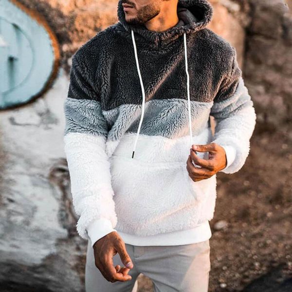 men's hoodies & sweatshirts double sided plush men hooded sweatshirt autumn winter three-color print loose long sleeve casual men's, Black
men's hoodies & sweatshirts double sided plush men hooded sweatshirt autumn winter three-color print loose long sleeve casual men's, Black