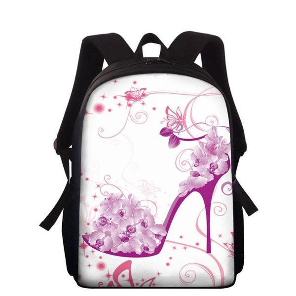 school bags schoolbag student backpack high heels printed primary bookbags for girls kds children book bag
school bags schoolbag student backpack high heels printed primary bookbags for girls kds children book bag