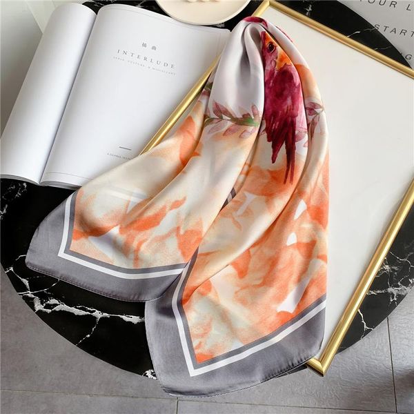 scarves 2021 elegant square neck scarf for ladies shawl wrap spring silk hairband print neckerchief foulard soft women bandana, Blue;gray
scarves 2021 elegant square neck scarf for ladies shawl wrap spring silk hairband print neckerchief foulard soft women bandana, Blue;gray