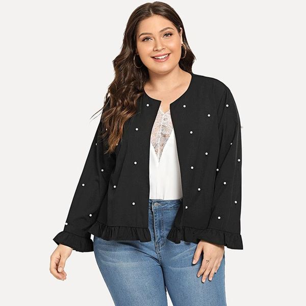 fashion women plus size retro coats autumn long sleeve basic large short jackets female flare cardigan 5xl women's, Black;brown
fashion women plus size retro coats autumn long sleeve basic large short jackets female flare cardigan 5xl women's, Black;brown