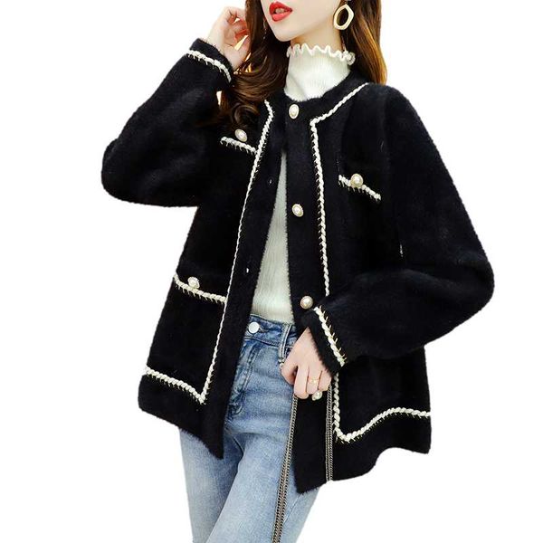 women's knits & tees autumn winter mink cashmere cardigan sweater coat women korean white black loose o neck faux knit sweaters female
women's knits & tees autumn winter mink cashmere cardigan sweater coat women korean white black loose o neck faux knit sweaters female