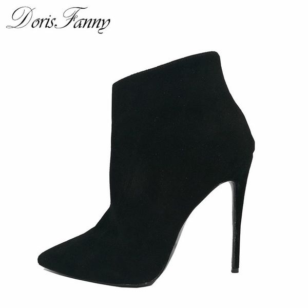 boots dorisfanny ankle for women black high heels genuine leather autumn winter shoes
boots dorisfanny ankle for women black high heels genuine leather autumn winter shoes