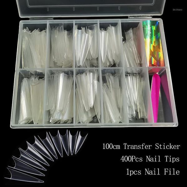 extra long clear nail tips and file fake nails transfer paper acrylic extension system false manicure1, Red;gold
extra long clear nail tips and file fake nails transfer paper acrylic extension system false manicure1, Red;gold