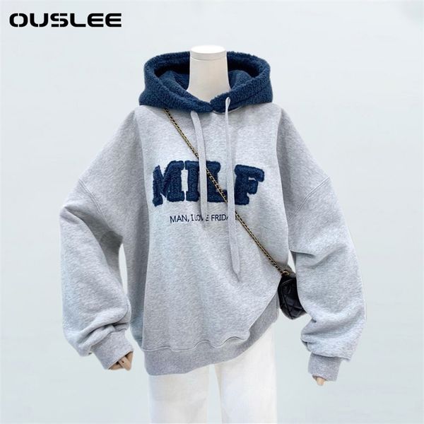 ouslee fashion sweatshirt women oversize winter casual loose cotton patchwork letters long sleeve hoodies female streetwear 211019, Black
ouslee fashion sweatshirt women oversize winter casual loose cotton patchwork letters long sleeve hoodies female streetwear 211019, Black