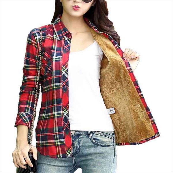 plus size warm womens plaid shirts fashion winter check blouse turn down collar pocket 4xl shirt blusas feminina, White
plus size warm womens plaid shirts fashion winter check blouse turn down collar pocket 4xl shirt blusas feminina, White