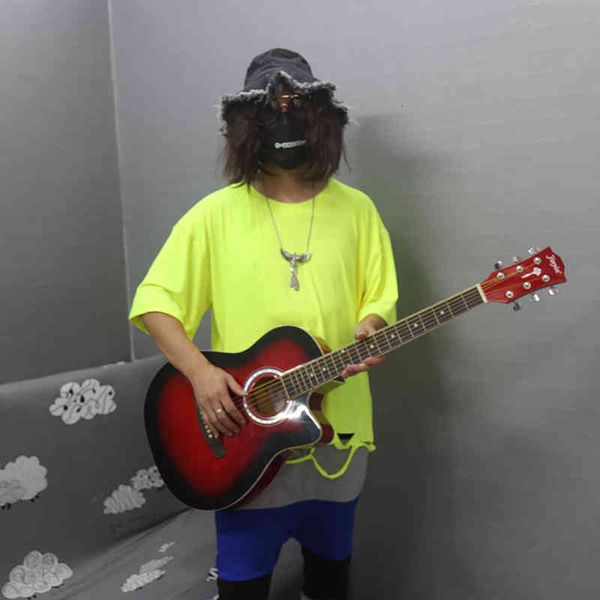 fluorescent non-mainstream male personality broken hole solid round turtleneck loose hip-hop short-sleeve trend summer 8c8r, White;black
fluorescent non-mainstream male personality broken hole solid round turtleneck loose hip-hop short-sleeve trend summer 8c8r, White;black
