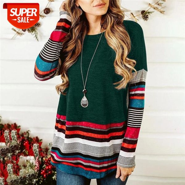 2020 female t-shirt women stripe patchwork casual shirt tees feminino long sleeve o-neck autumn clothes chemise femme #x89b, White
2020 female t-shirt women stripe patchwork casual shirt tees feminino long sleeve o-neck autumn clothes chemise femme #x89b, White