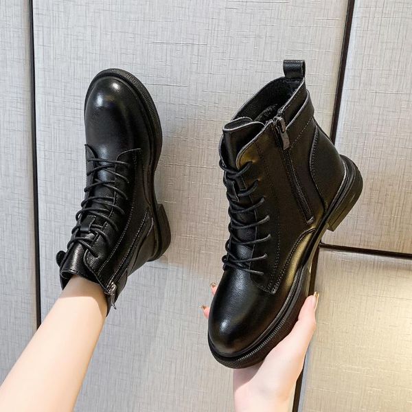 boots rock shoes woman flat heel lace up luxury designer round toe boots-women fashion med autumn ladies lolita 2021 rubber, Black
boots rock shoes woman flat heel lace up luxury designer round toe boots-women fashion med autumn ladies lolita 2021 rubber, Black