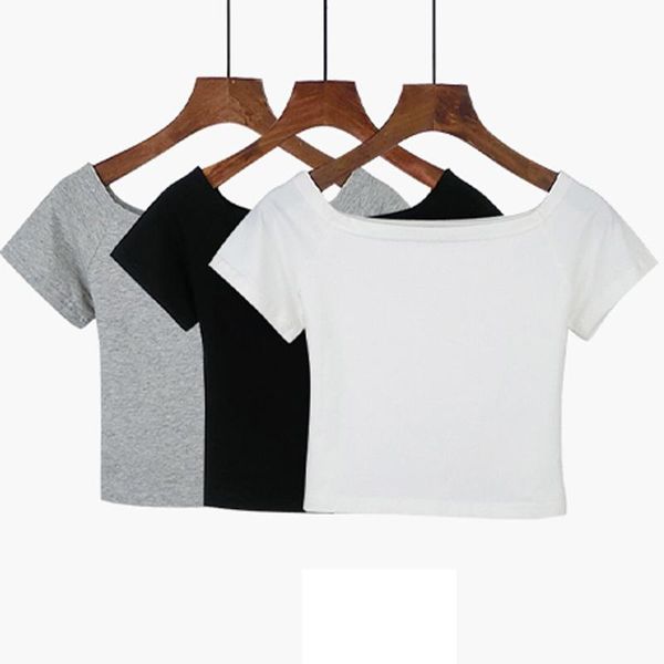women's t-shirt 2021 summer casual short sleeve women one word collar off shoulder fashion slim, White
women's t-shirt 2021 summer casual short sleeve women one word collar off shoulder fashion slim, White