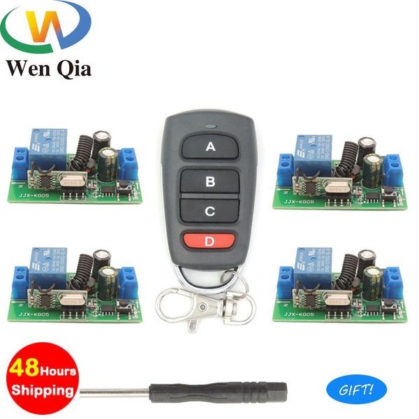 smart home control 433mhz universal wireless remote switch ac 110v 220v 1 ch relay receiver module 4 rf led transmitter light diy
smart home control 433mhz universal wireless remote switch ac 110v 220v 1 ch relay receiver module 4 rf led transmitter light diy