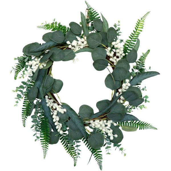 decorative flowers & wreaths artificial eucalyptus with ferns green leaf wreath for spring summer front door wall window indoor outdoor home
decorative flowers & wreaths artificial eucalyptus with ferns green leaf wreath for spring summer front door wall window indoor outdoor home