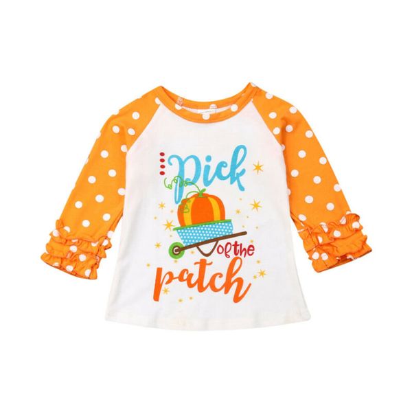 halloween infant baby girls t-shirts long sleeve pumpkin print ruffle clothes outfit 1-5t, White
halloween infant baby girls t-shirts long sleeve pumpkin print ruffle clothes outfit 1-5t, White