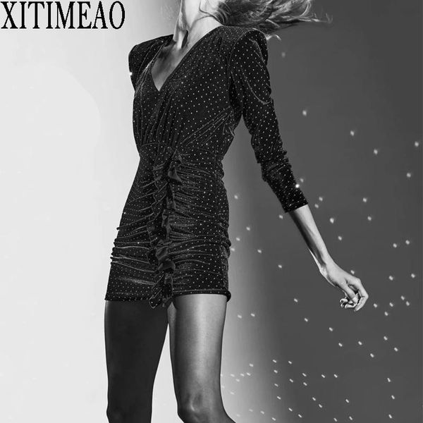 fashion v neck velvet dress women bodycon dresses short party elegant casual, Black;gray
fashion v neck velvet dress women bodycon dresses short party elegant casual, Black;gray