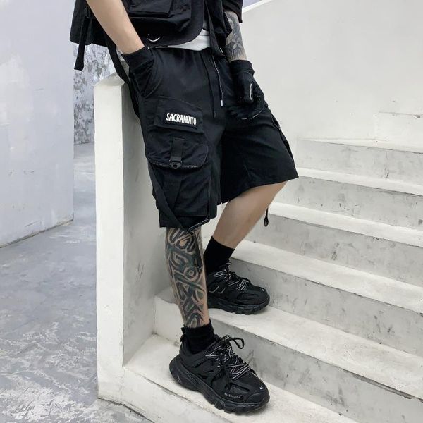 men's shorts mens casual trouers beach men cotton cargo male black loose hip hop streetwear man military short pants 2021, White;black
men's shorts mens casual trouers beach men cotton cargo male black loose hip hop streetwear man military short pants 2021, White;black