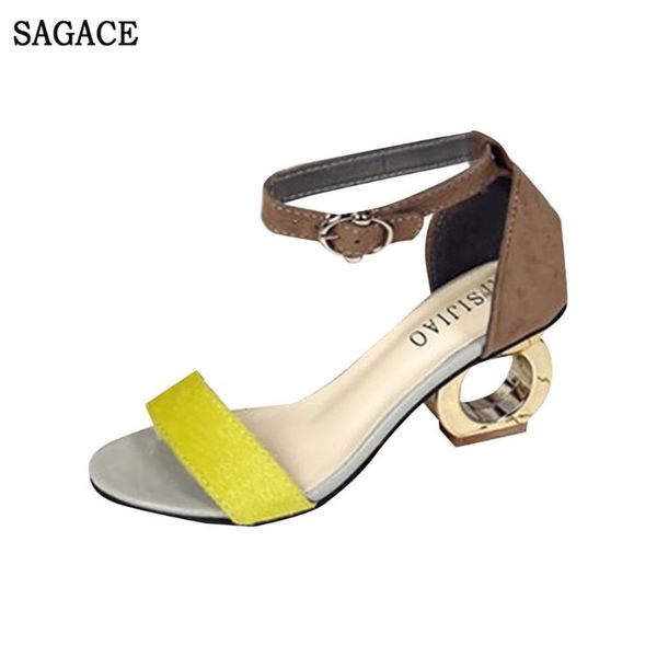 special heel open toe shoes button fashion fishmouth summer women's sandals outsid ladies, Black
special heel open toe shoes button fashion fishmouth summer women's sandals outsid ladies, Black