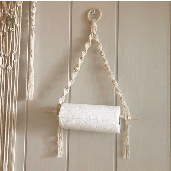 decorative objects & figurines nordic toilet paper holder dispenser hand-woven tapestry macrame wall hanging bathroom towel rack decoration
decorative objects & figurines nordic toilet paper holder dispenser hand-woven tapestry macrame wall hanging bathroom towel rack decoration