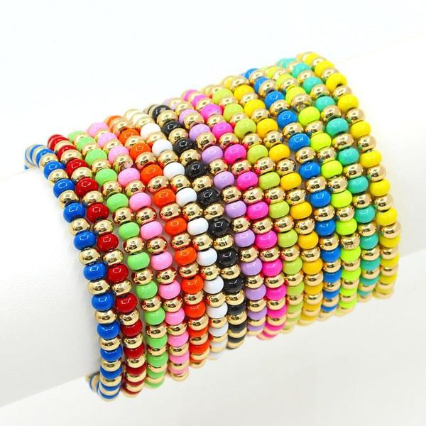 charm bracelets boho style enamel string gold beads fashion women's bracelet macaron rainbow round handmade beaded yoga jewelry, Golden;silver
charm bracelets boho style enamel string gold beads fashion women's bracelet macaron rainbow round handmade beaded yoga jewelry, Golden;silver