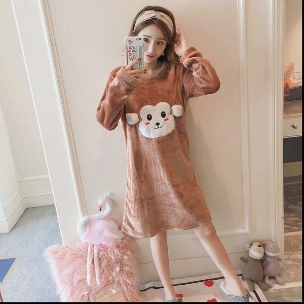 winter night dress women sleepwear plus size nightgown elastic slim pack hip cute print sleepshirts sleeveless nightie nightdress, Black;red
winter night dress women sleepwear plus size nightgown elastic slim pack hip cute print sleepshirts sleeveless nightie nightdress, Black;red