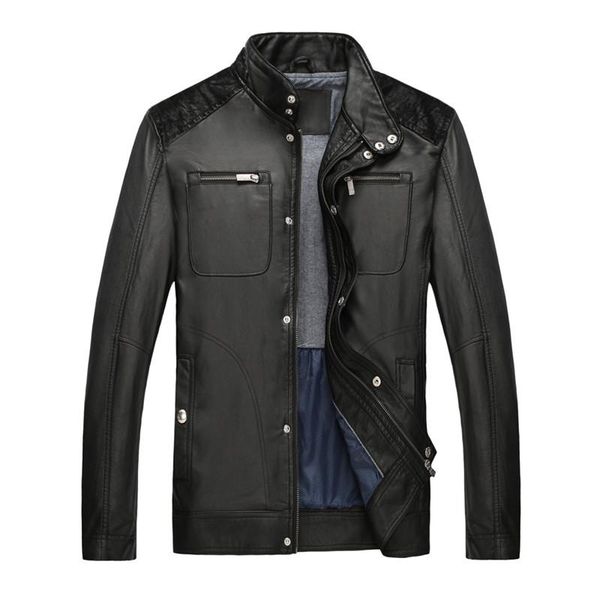 men's fur & faux spring nice brand men leather jacket motorcycle clothing pu coat fashion, Black
men's fur & faux spring nice brand men leather jacket motorcycle clothing pu coat fashion, Black