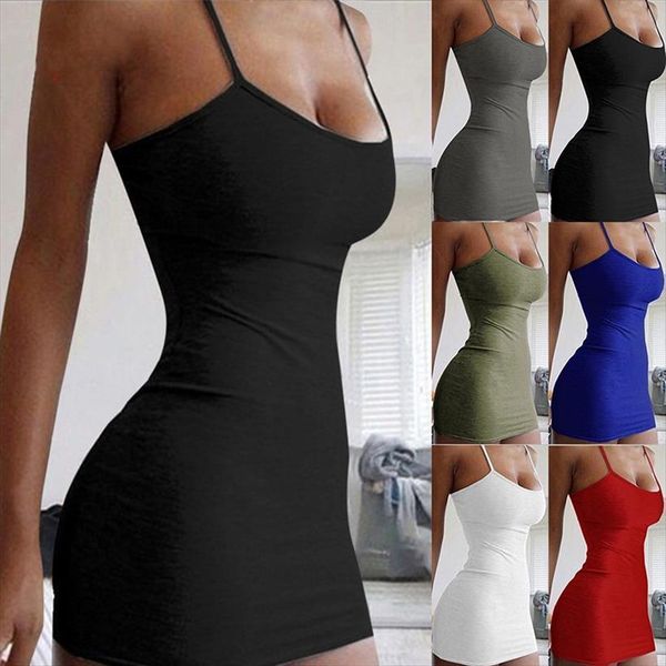 mini plus size women dress bodycon summer low cut sleeveless solid color party club beach, Black;gray
mini plus size women dress bodycon summer low cut sleeveless solid color party club beach, Black;gray