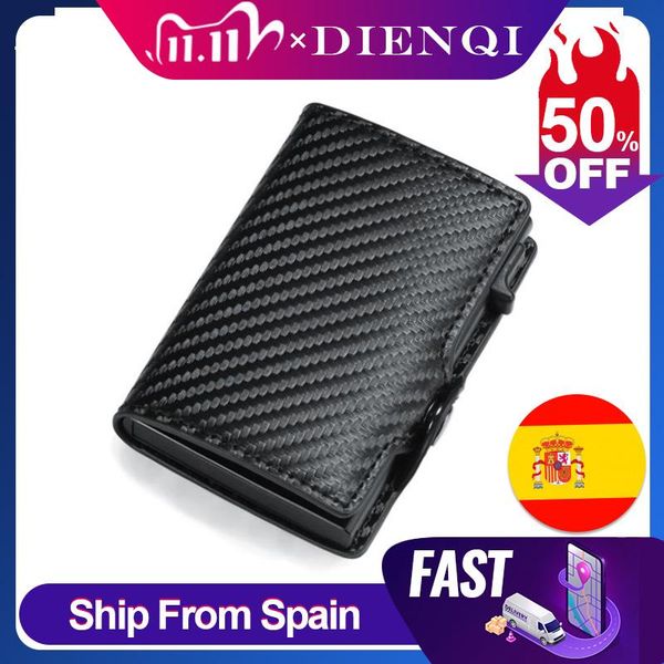 card holders carbon fiber rfid holder men wallets leather business credit bank cardholder case tarjetero hombre id badge, Brown;gray
card holders carbon fiber rfid holder men wallets leather business credit bank cardholder case tarjetero hombre id badge, Brown;gray