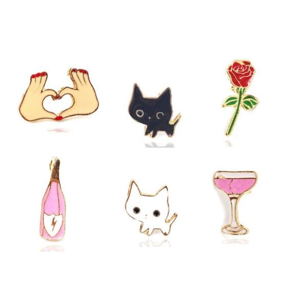 pins, brooches fashion cute love rose wine bottle cat for women creative temperament brooch party decoration jewelry gifts, Gray
pins, brooches fashion cute love rose wine bottle cat for women creative temperament brooch party decoration jewelry gifts, Gray