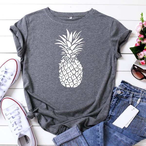 100% cotton women shirts pineapple graphic tee summer o neck short sleeve tees t-shirt funny plus size s-5xl women's, White
100% cotton women shirts pineapple graphic tee summer o neck short sleeve tees t-shirt funny plus size s-5xl women's, White
