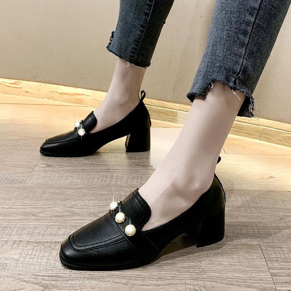 pearl women spring square high heels shoe woman classic slip on casual ladies elegant toe soft pu fashion female pump dress shoes, Black
pearl women spring square high heels shoe woman classic slip on casual ladies elegant toe soft pu fashion female pump dress shoes, Black