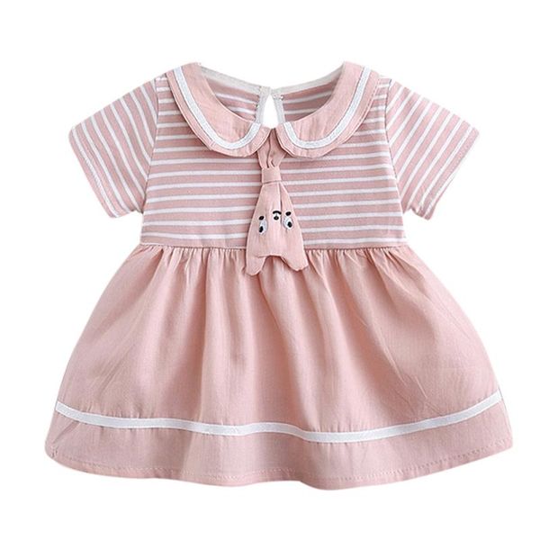girl's dresses baby girl 9m-4.5y little collar striped contrast short sleeve solid color skirt children kids party birthday princess, Red;yellow
girl's dresses baby girl 9m-4.5y little collar striped contrast short sleeve solid color skirt children kids party birthday princess, Red;yellow
