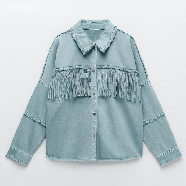 women's jackets women autunm oversized frayed with fringe denim jacket coat vintage long sleeve jeans tassel female outerwear chic, Black;brown
women's jackets women autunm oversized frayed with fringe denim jacket coat vintage long sleeve jeans tassel female outerwear chic, Black;brown