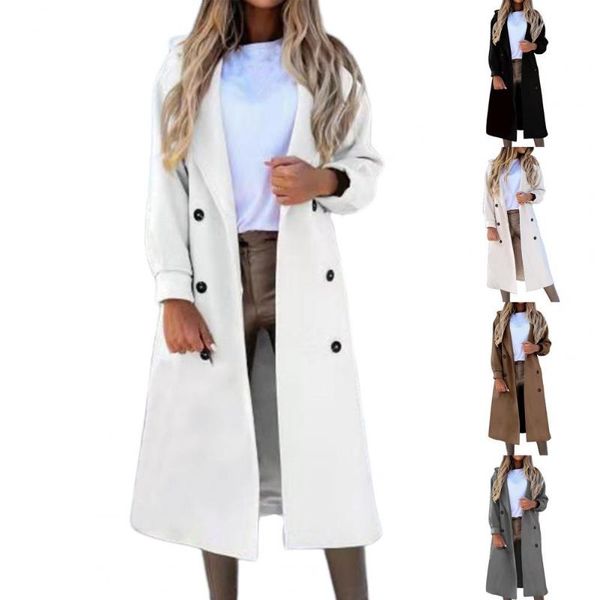 women's trench coats s women long coat solid color double breasted autumn winter warm suit collar sleeve overcoat for office, Tan;black
women's trench coats s women long coat solid color double breasted autumn winter warm suit collar sleeve overcoat for office, Tan;black