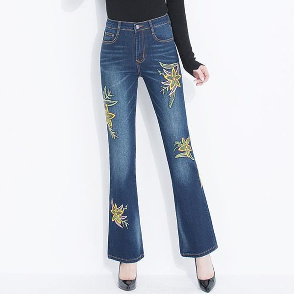 women's jeans fall summer casual women embroidered flower stretch bleached flare trousers , female woman spring slim blue denim
women's jeans fall summer casual women embroidered flower stretch bleached flare trousers , female woman spring slim blue denim