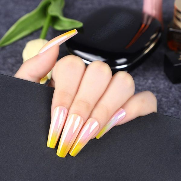 false nails 24pcs/set fashion gradient ballerina detachable wearable coffin artificial nail full cover tips with press glue, Red;gold
false nails 24pcs/set fashion gradient ballerina detachable wearable coffin artificial nail full cover tips with press glue, Red;gold